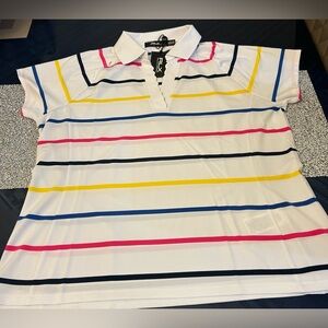 Striped Polo Shirt - White, Pink, Yellow, Navy KNIT-POLO
RLX GOLF Xl